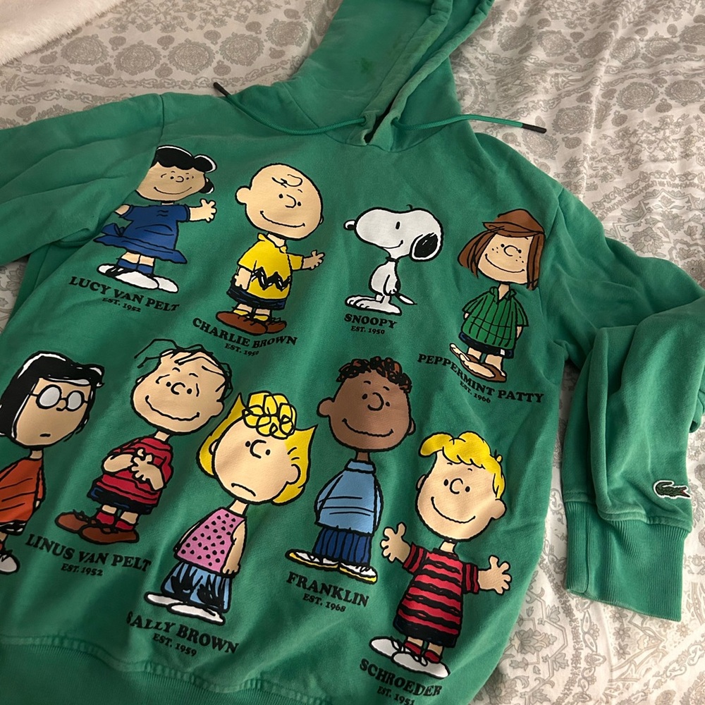 Peanuts x Lacoste hoodie